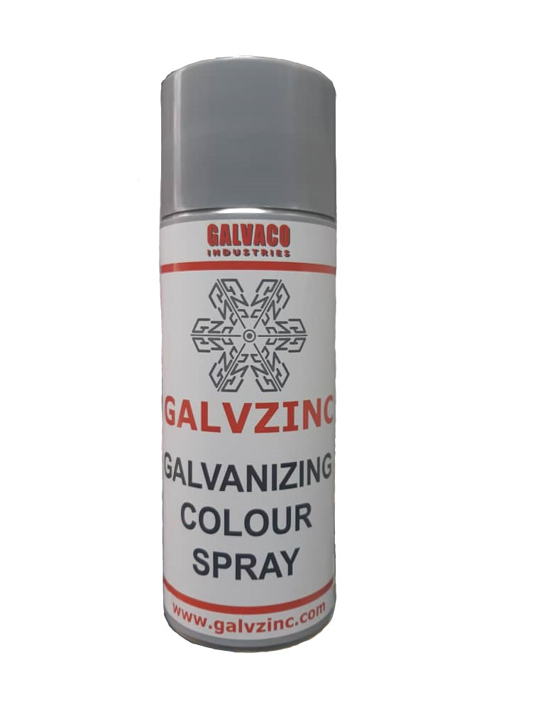 Galvzinc Galvanizing Colour Spray simulates the color of hot dipped galvanized steel